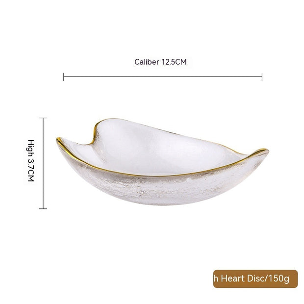 Phnom Penh Fruit Plate Creative Set Glass Plate Household
