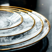 Phnom Penh Fruit Plate Creative Set Glass Plate Household