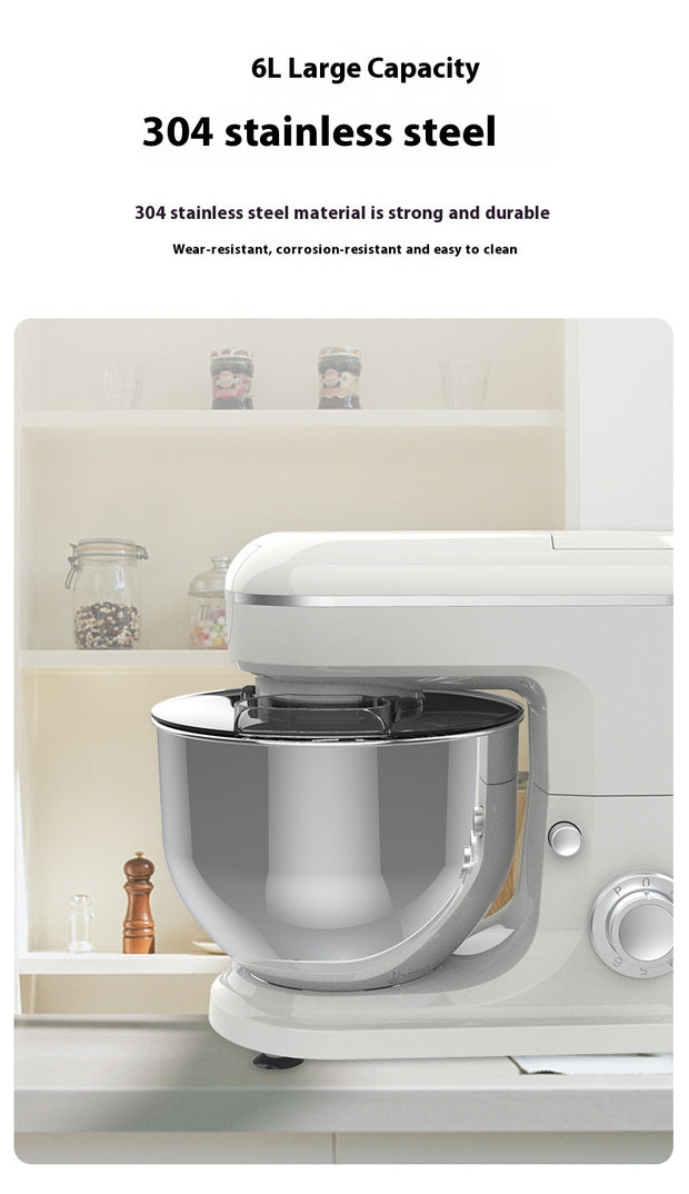 Three-in-one Stand Mixer 6L Large Capacity Cooking Machine