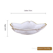 Phnom Penh Fruit Plate Creative Set Glass Plate Household