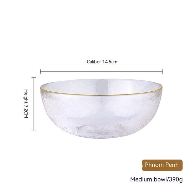 Phnom Penh Fruit Plate Creative Set Glass Plate Household