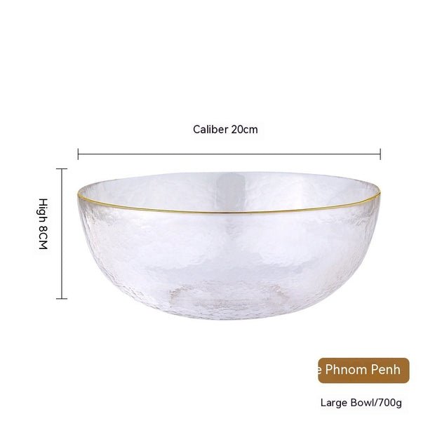 Phnom Penh Fruit Plate Creative Set Glass Plate Household