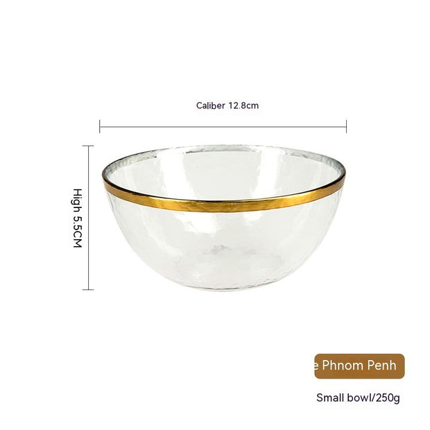 Phnom Penh Fruit Plate Creative Set Glass Plate Household