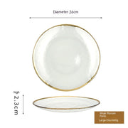 Phnom Penh Fruit Plate Creative Set Glass Plate Household